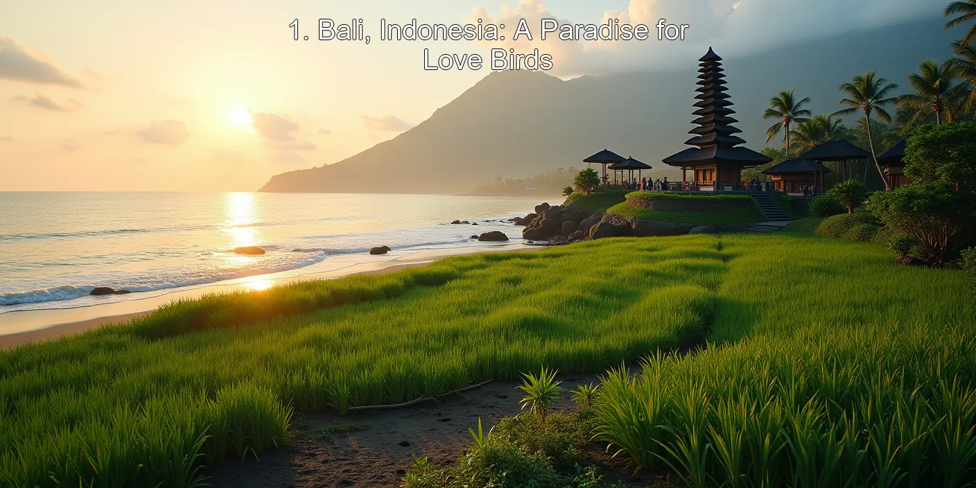 1. Bali, Indonesia: A Paradise for Love Birds
