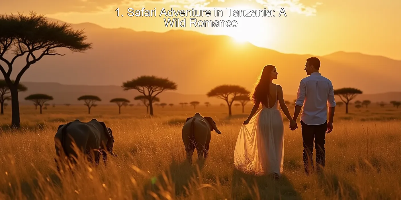 1. Safari Adventure in Tanzania: A Wild Romance