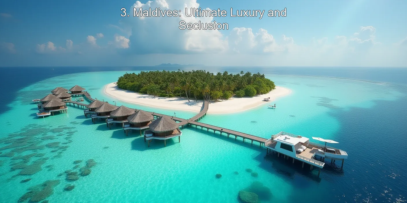 3. Maldives: Ultimate Luxury and Seclusion